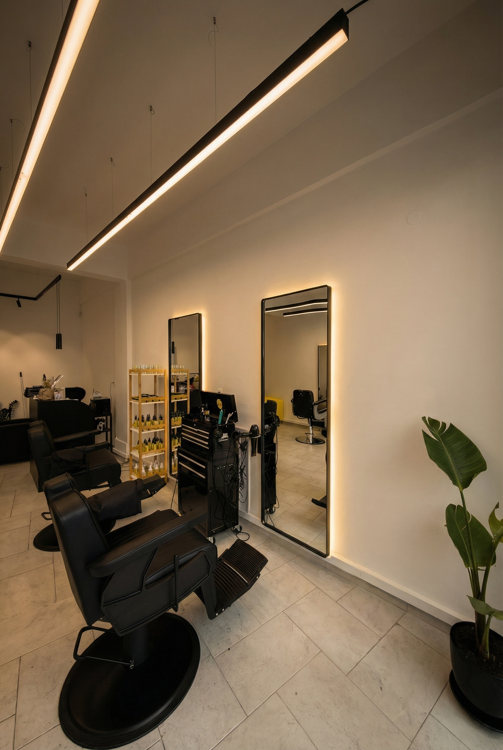 Smile Barber — εσωτερικό κουρείου